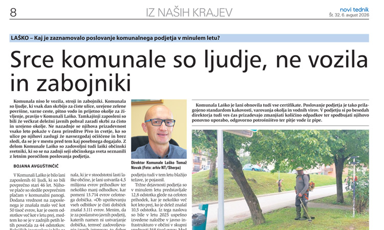 Srce komunale so ljudje, ne vozila in zabojniki