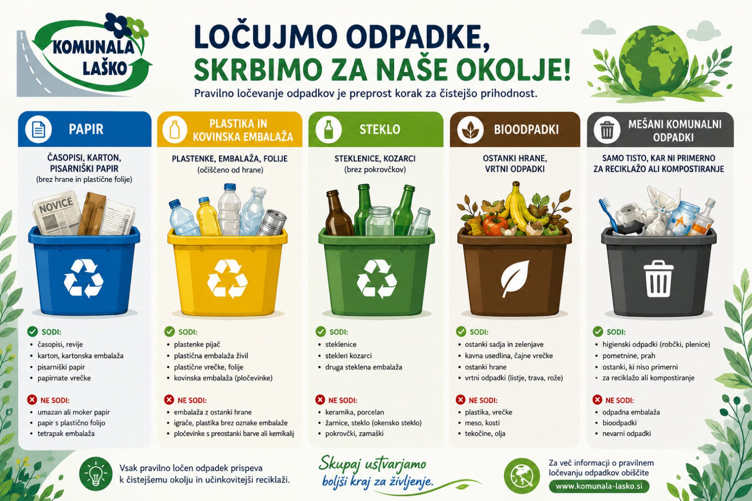 Kako dobro ločujemo odpadke